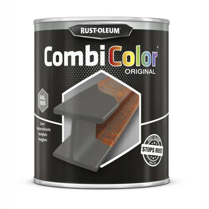 COMBICOLOR ORIGINAL RAL 7005 DARK GREY GLOSS 2.5L RUSTOLEUM